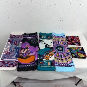 Vintage Hav-A-Hank Lot of 6 Southwest Paisley Japanese Handkerchiefs